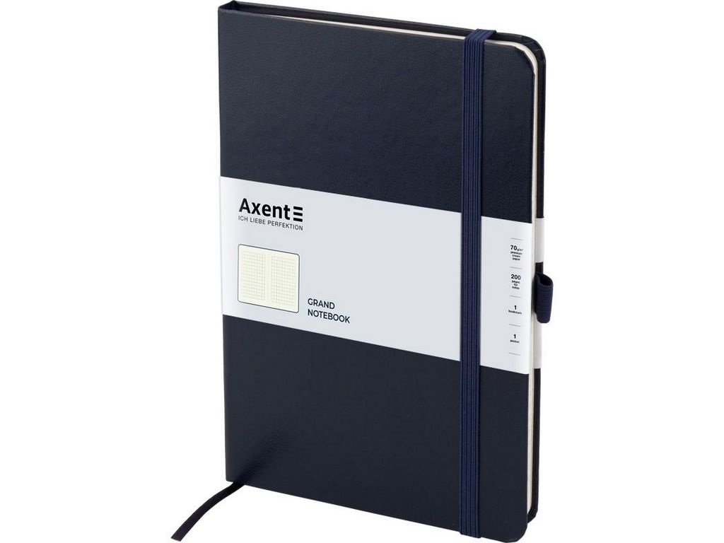 Книга записна у клітинку синя Partner Grand A4. 100 аркушів. Axent 8203-02-A