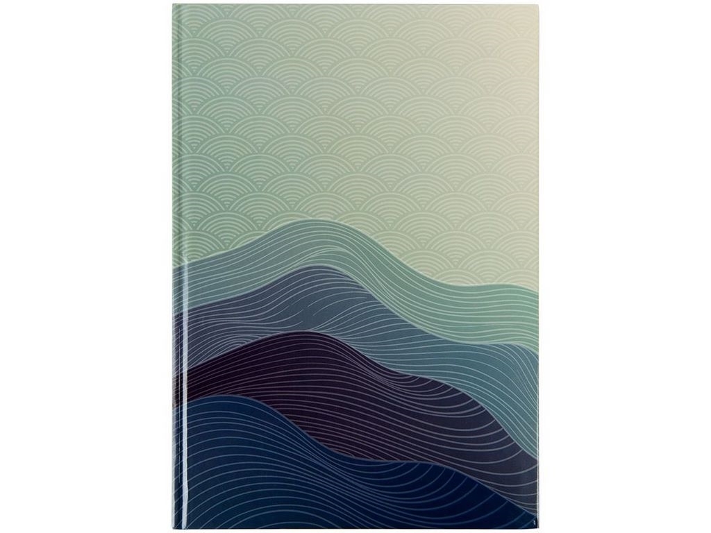 Книга записная в клетку синяя А4 Waves. 96 листов. Axent 8422-562-A