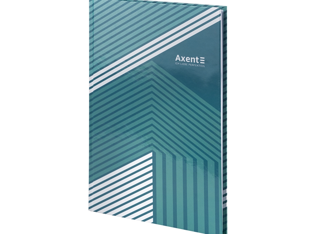 Книга записна у клітинку зелена Lines А4. 96 аркушів. Axent 8422-582-A