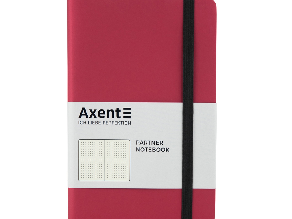 Книга записная в точку Partner Soft красная 125х195 мм. 96 листов. Axent 8310-05-A