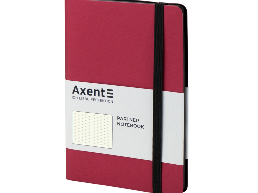 Книга записная в точку Partner Soft красная 125х195 мм. 96 листов. Axent 8310-05-A