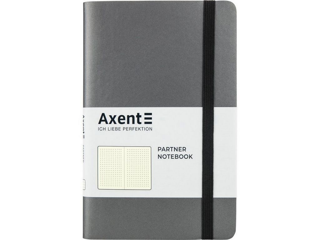 Книга записная в точку серая Partner Soft A5-. 96 листов. Axent 8310-15-A