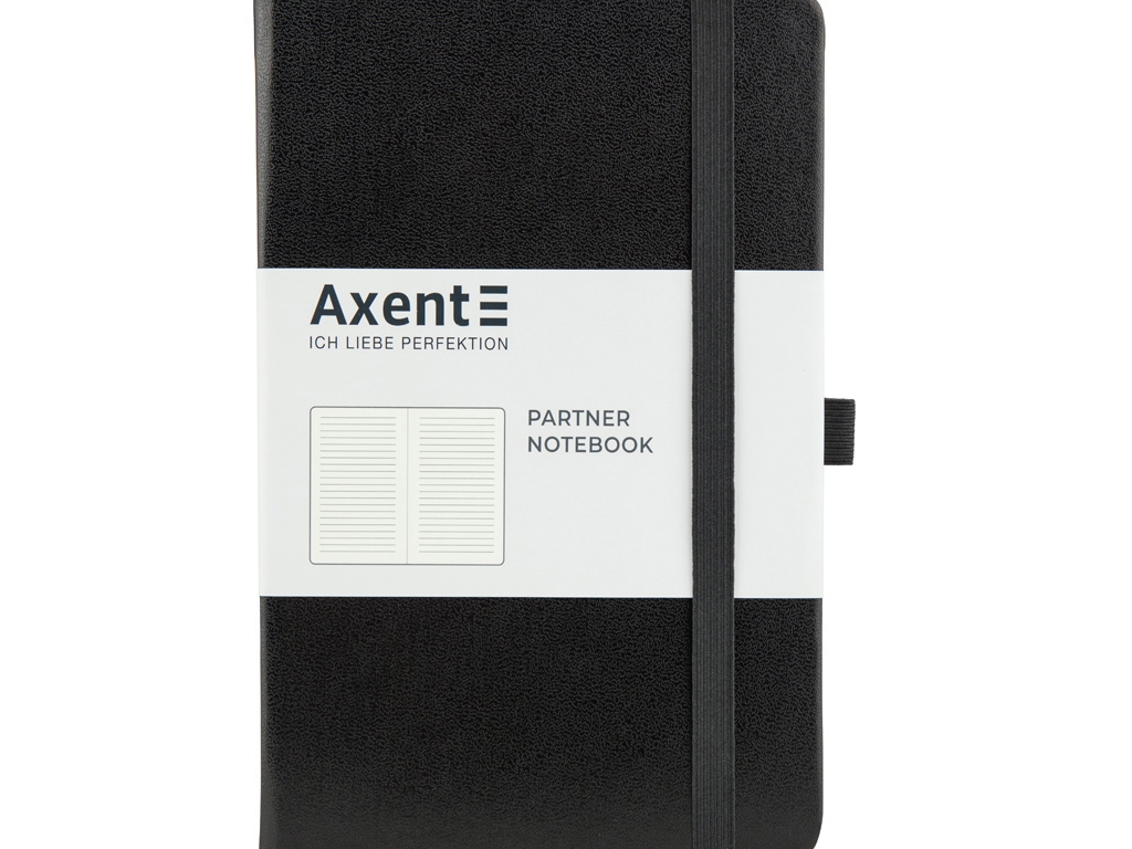 Книга записная в линию Partner A5, 96 листов, с петлей для ручки, Axent