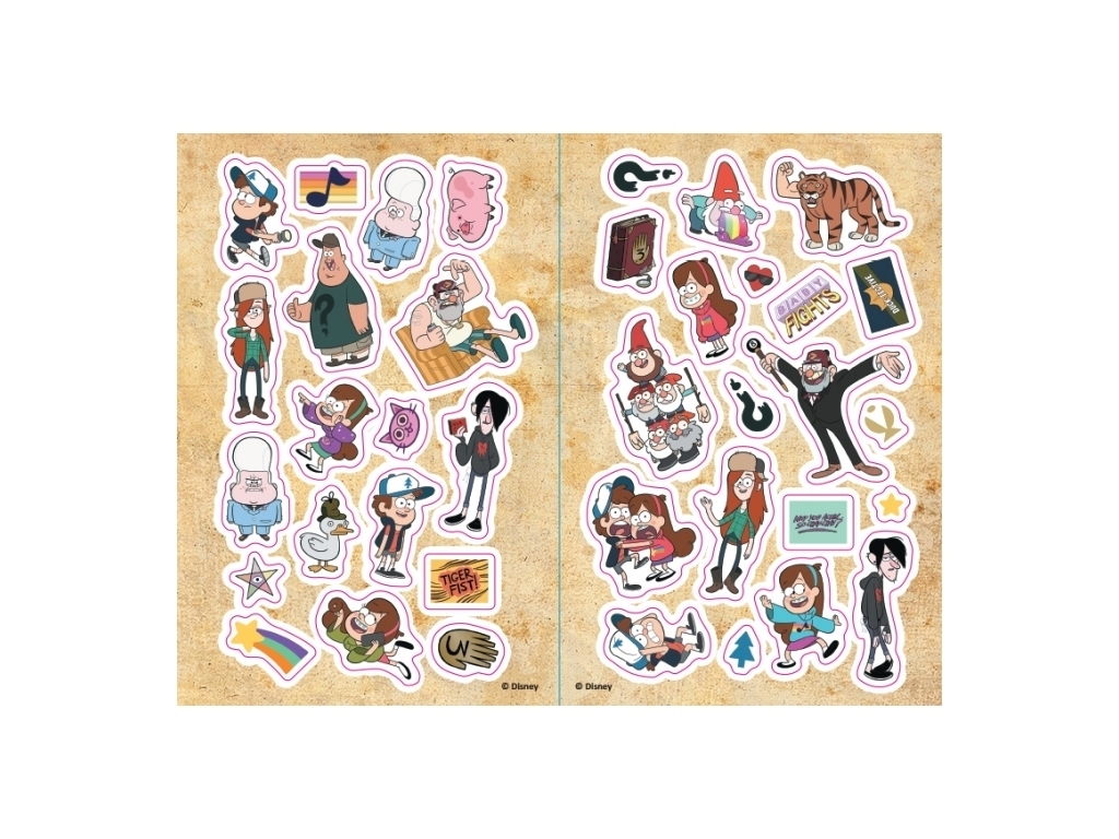 Книжка з наліпками "Ґравіті Фолз. Родина Пайнз. Кольорові пригоди", 6+ років, Ранок