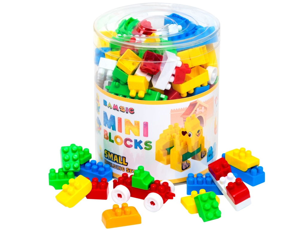 Конструктор Mini Blocks у тубусі №9, 144 деталі, BAMSIC