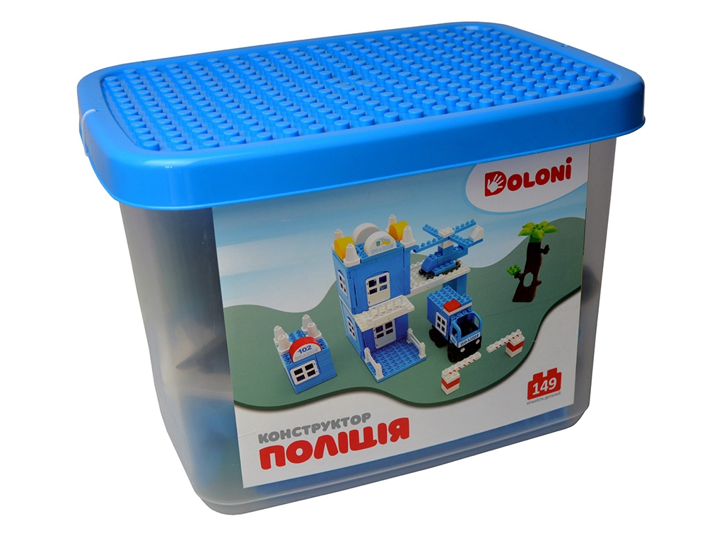 Конструктор Полиция. TM Doloni Toys 013888-36. 149 деталей.