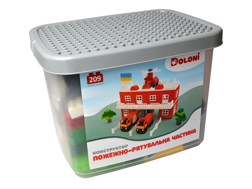 Конструктор Пожежна частина TM Doloni Toys 013888-35. 209 деталей.