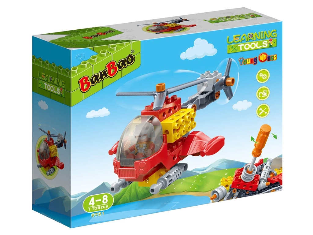 Конструктор Вертоліт. BanBao 9721. 17 деталей