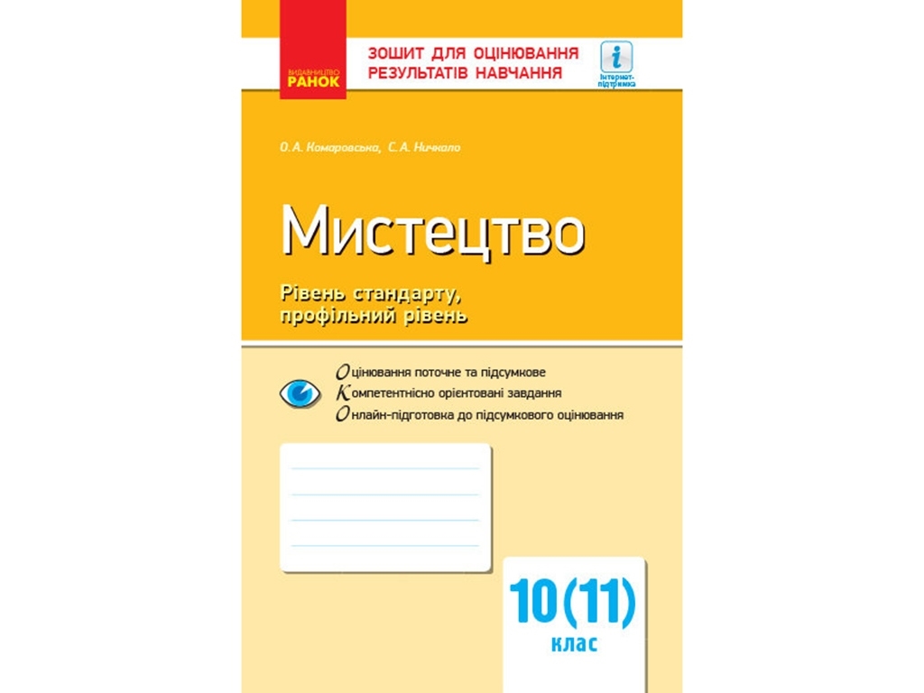 Контроль знаний. Искусство 10 кл. Уровень стандарта, академический уровень. Ранок О901525У