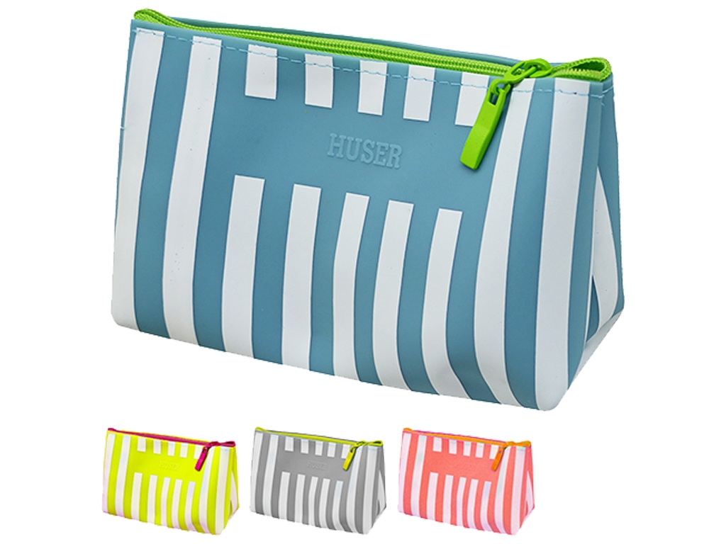 Косметичка силикон Полоски 15х10х6,5 см, ST01862