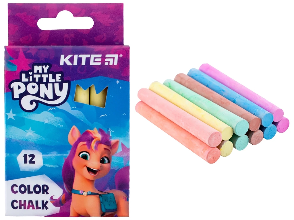 Мел цветной My Little Pony 12 шт. Kite LP24-075