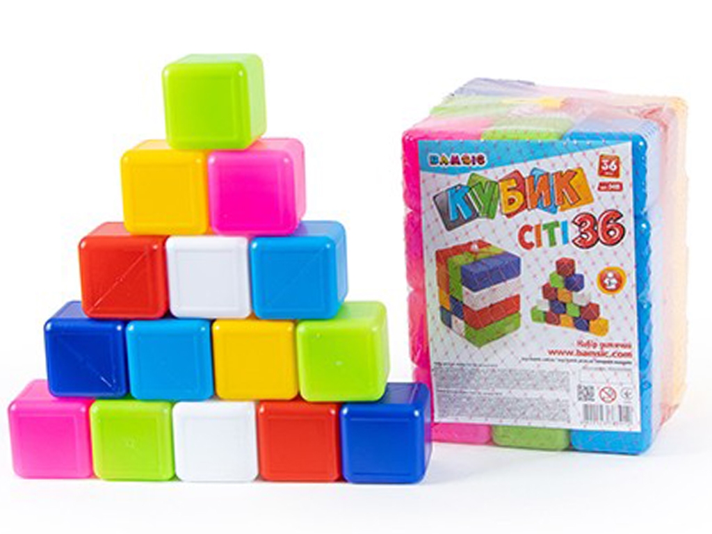 Кубики сіті 36 шт, BAMSIC