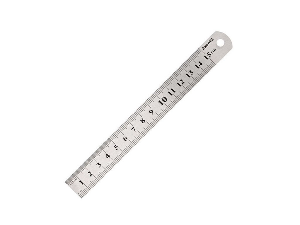 Линейка стальная 15 см. Axent 7715-A