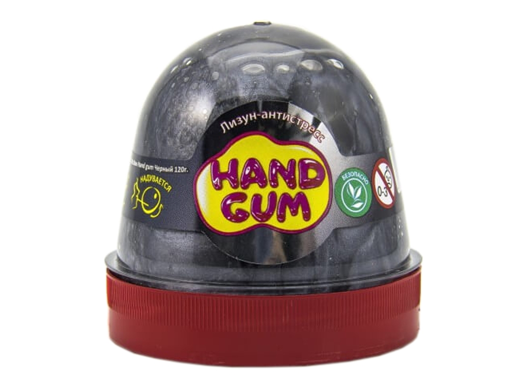 Лізун-антистрес Hand gum Чорний 120 грам. TM Mr.Boo 80067