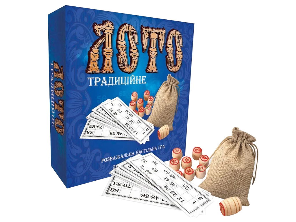 Лото с деревянными бочонками Традиционное, Strateg