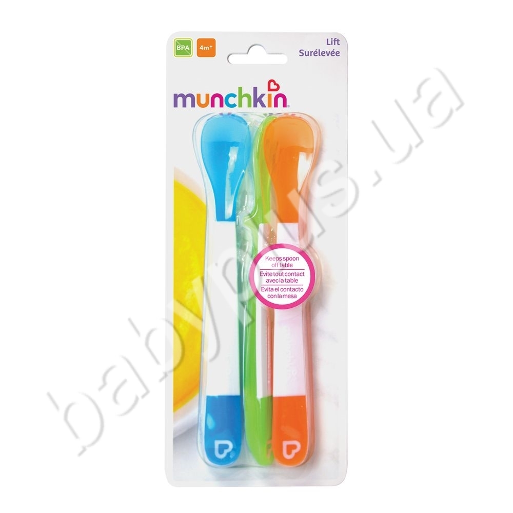 Ложки мягкие силиконовые, 3шт, Munchkin