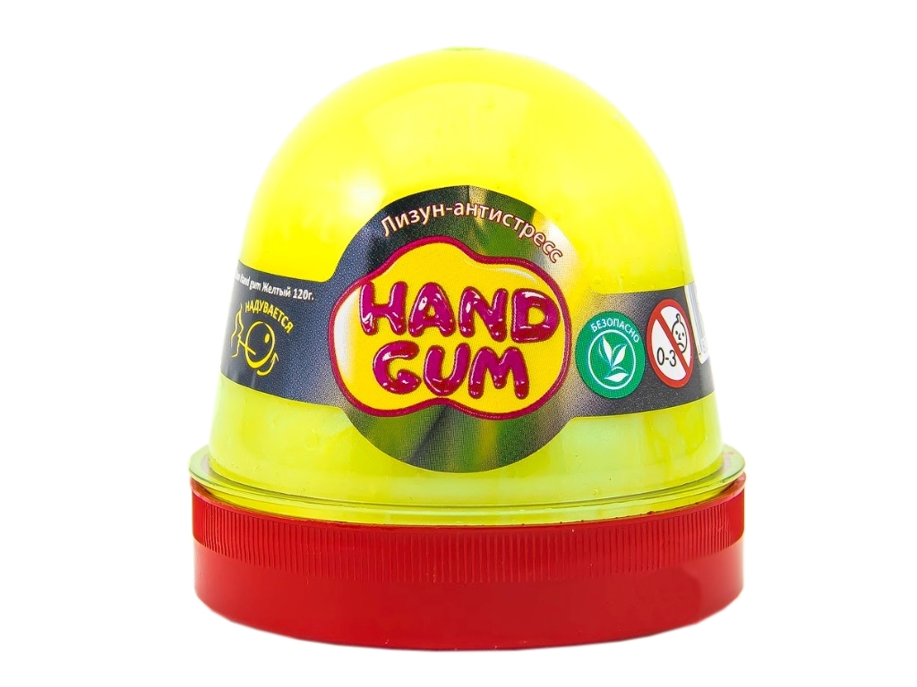 Лизун-антистресс Hand gum Желтый 120 грамм. ТМ Mr.Boo 80101