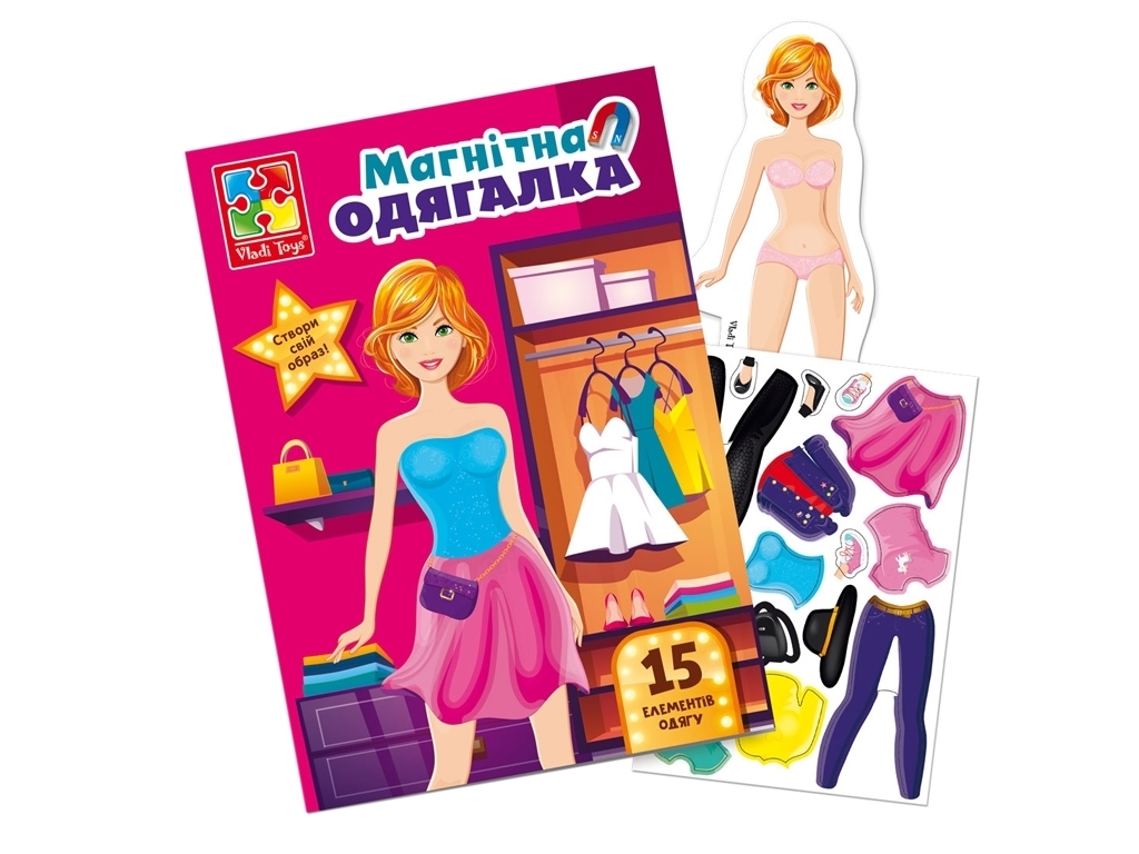 Магнітна гра Everyday look в папцi, Vladi Toys VT3204-31