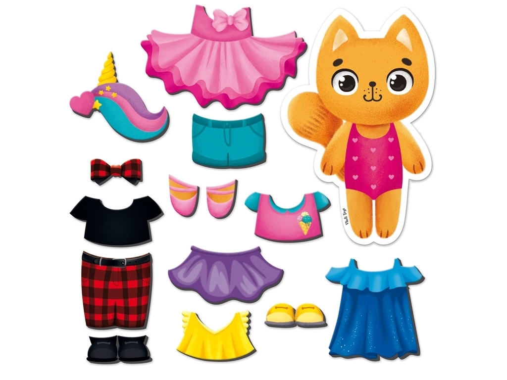 Магнітна гра Кішечка в папці, Vladi Toys VT3204-34