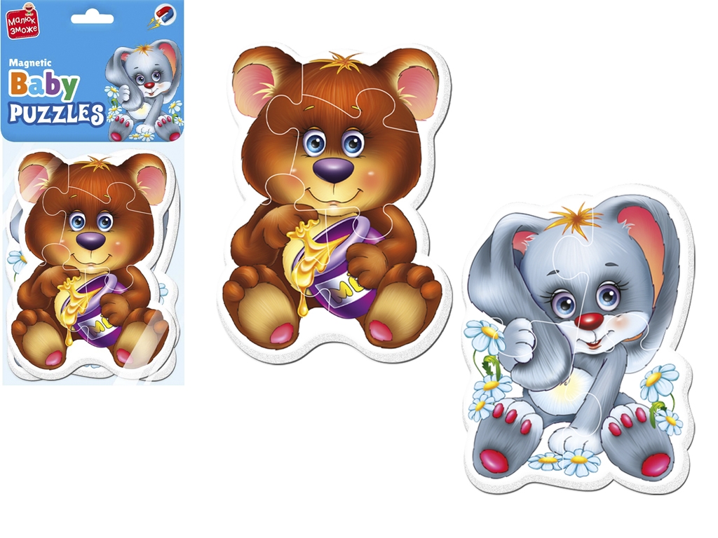 Магнітні бебі пазли Малюк зможе Лісові жителі, Vladi Toys
