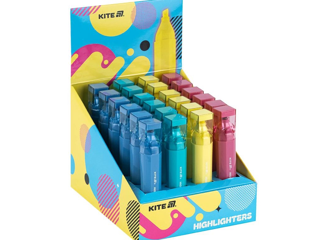 Маркер Highlighter Creative Trendy Colors, Kite