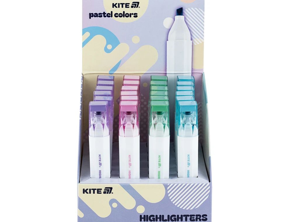 Маркер Highlighter Creative Pastel Colors, Kite