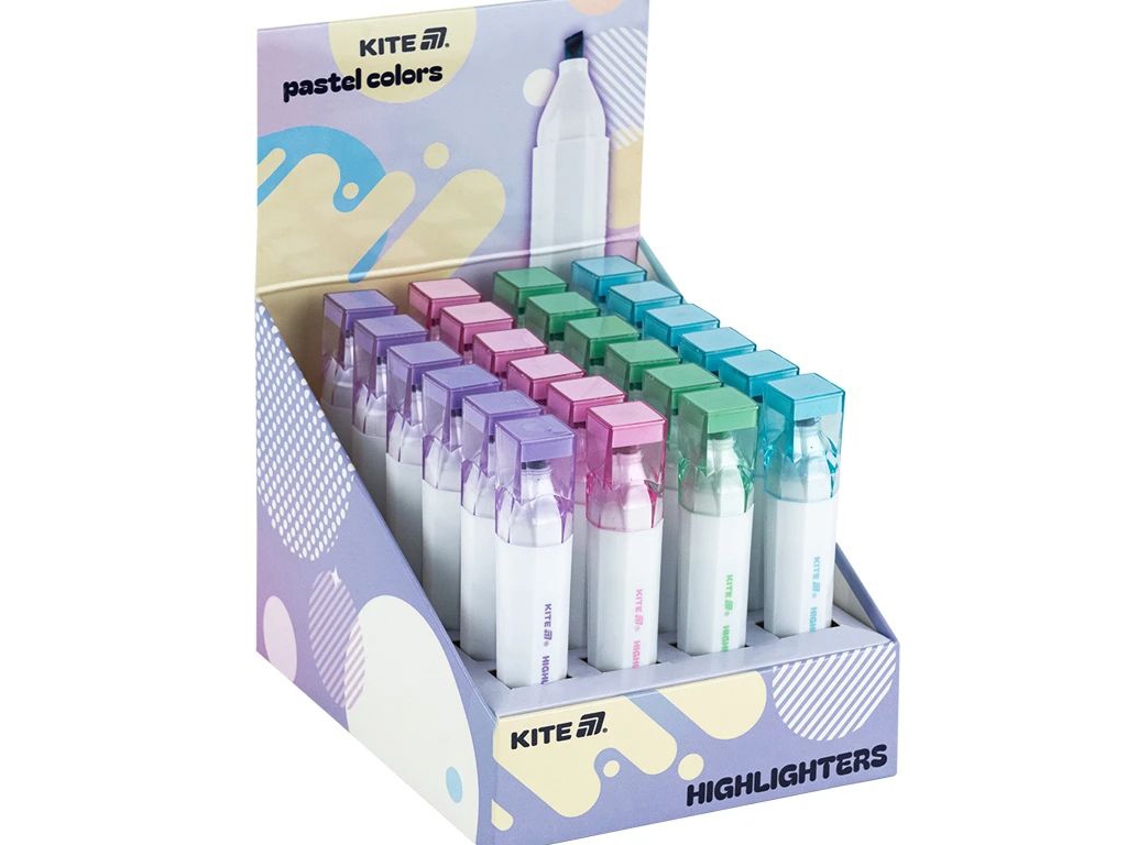 Маркер Highlighter Creative Pastel Colors, Kite