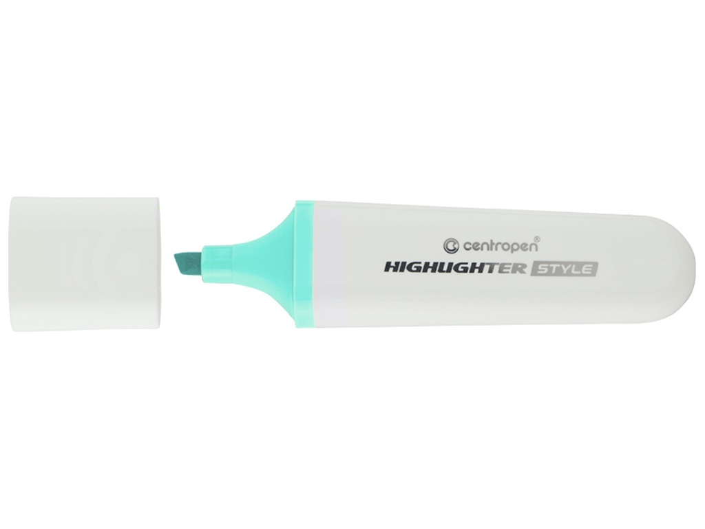 Маркер Highlighter Style клиновидный пастельный голубой 1-4,6 мм. Centropen 6252/58