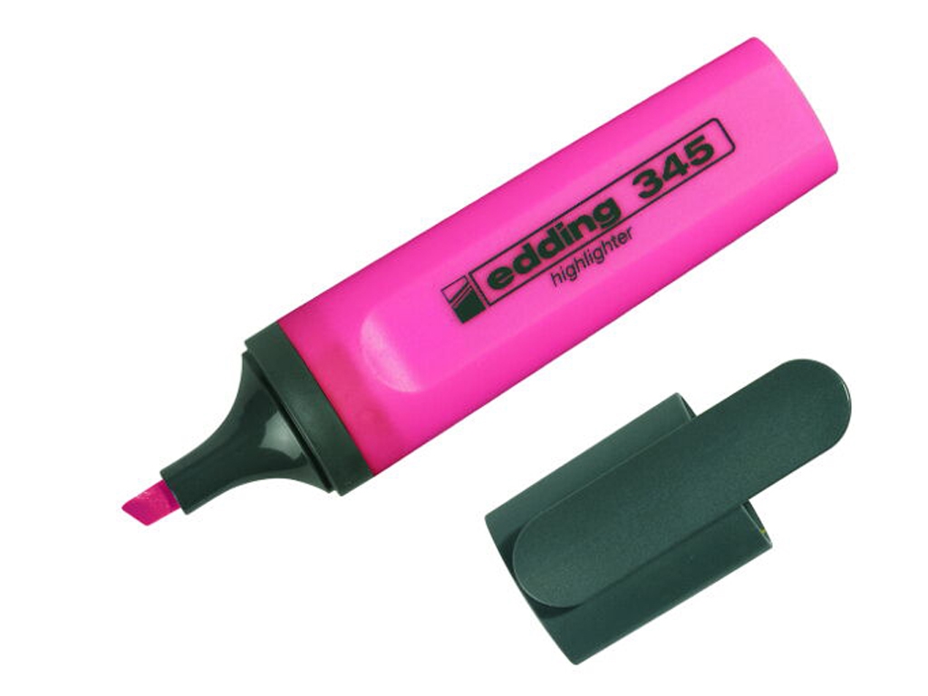 Маркер Highlighter клиновидный розовый 2-5 мм. Edding e-345/09