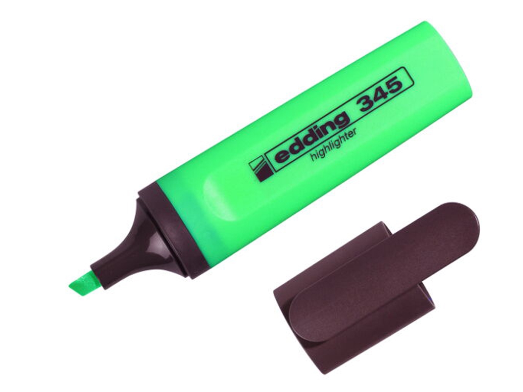 Маркер Highlighter клиновидный зеленый 2-5 мм. Edding e-345/04