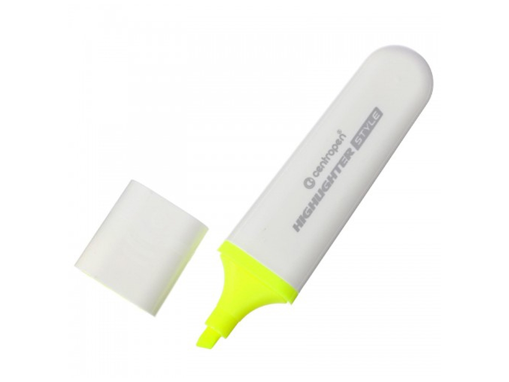 Маркер Highlighter Style клиновидный желтый 1-4,6 мм. Centropen 6252/51