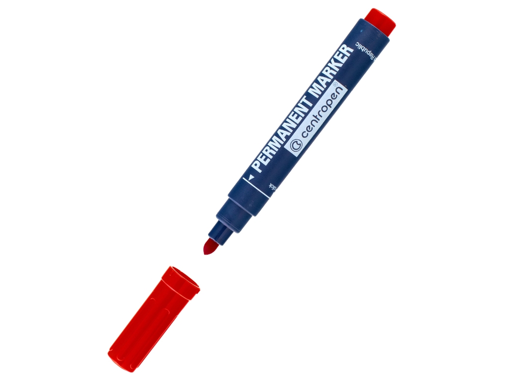 Маркер Permanent Dry Safe красный круглый 2,5 мм. Centropen 8510/02