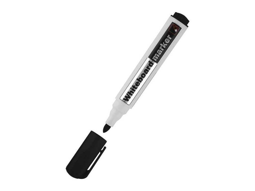 Маркер Axent Delta Whiteboard D2800-01, 2 мм, круглый, черный, Axent