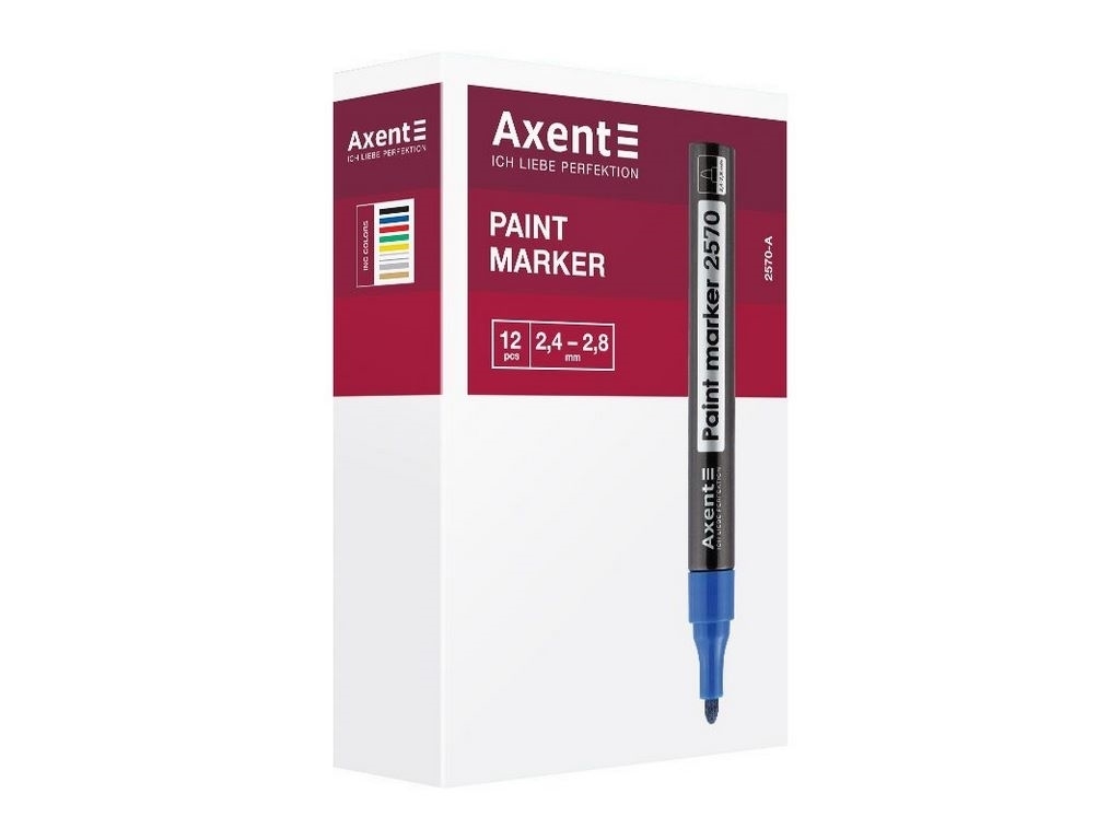 Маркер круглий срібний Paint. Axent 2570-34-A