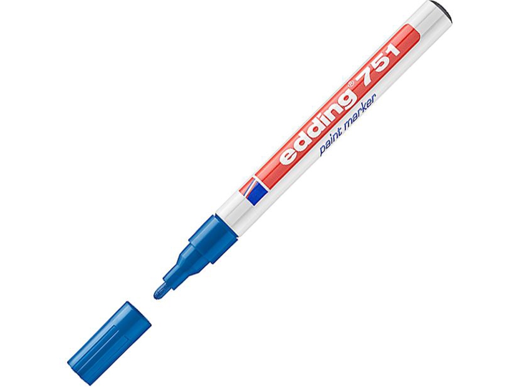 Маркер Paint круглый синий 1-2 мм. Edding e-751/03