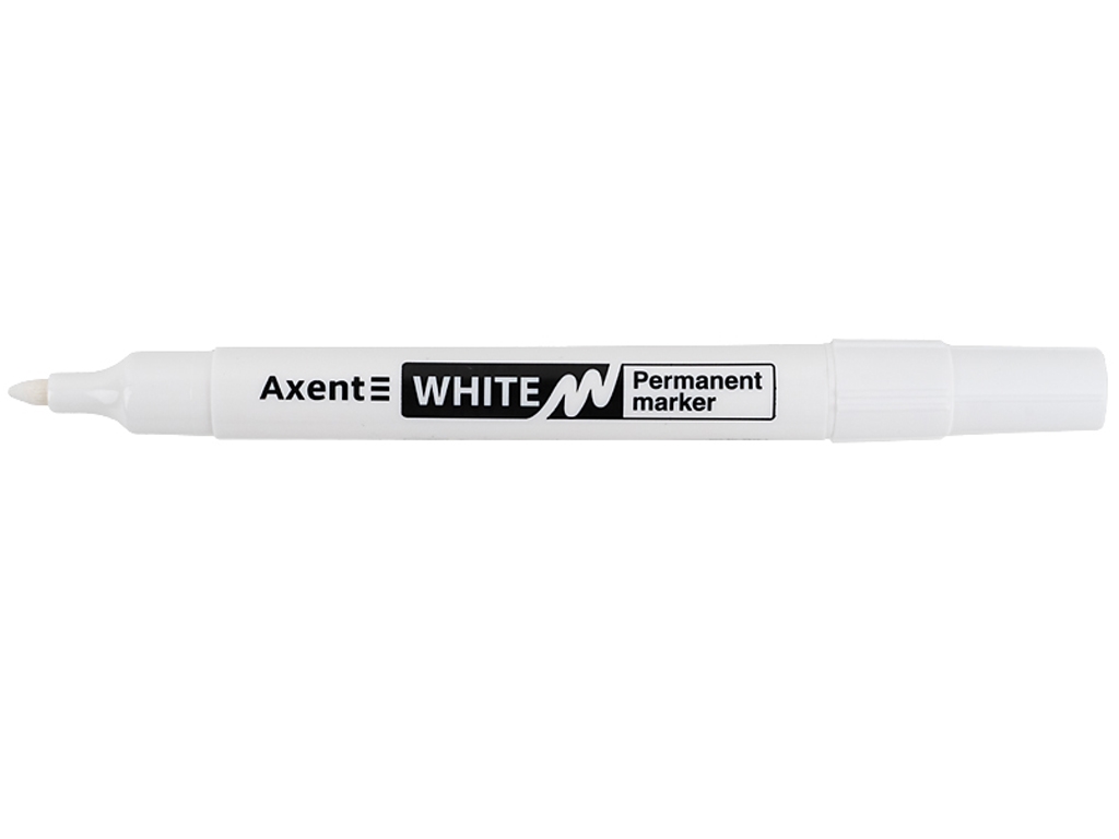 Маркер Permanent White білий круглий 2 мм, Axent 2545-A