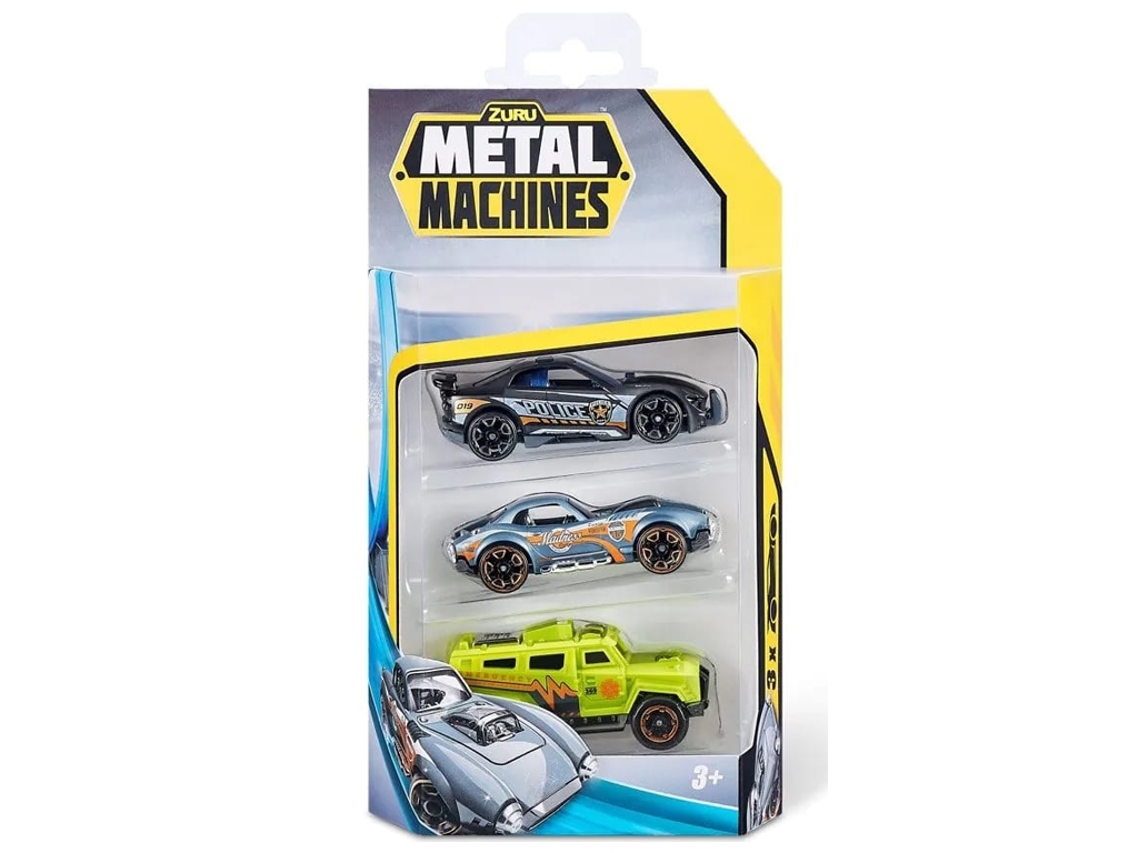 Машинки в ассортименте 3шт. Metal Machines 6715