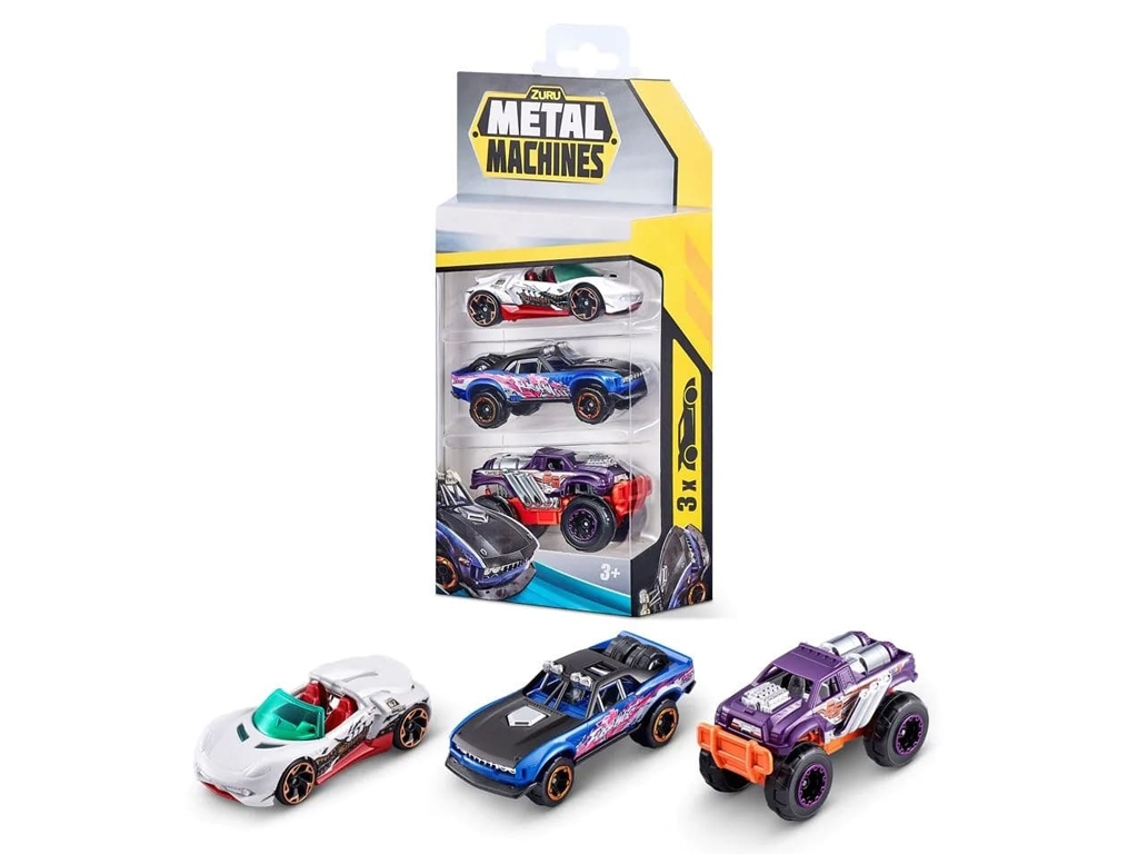 Машинки в ассортименте 3шт. Metal Machines 6715