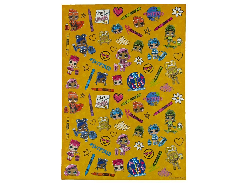 Мега набор наклейок. Crayola 35058
