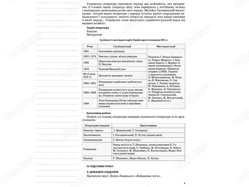 Пособие "Украинская литература, 10 класс, I семестр, Новая программа", О. Слюнина, Основа
