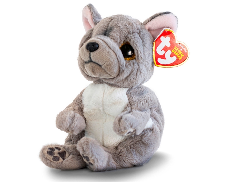 Мягкая игрушка BEANIE BELLIES Серый пес WILFRED. TY 40596
