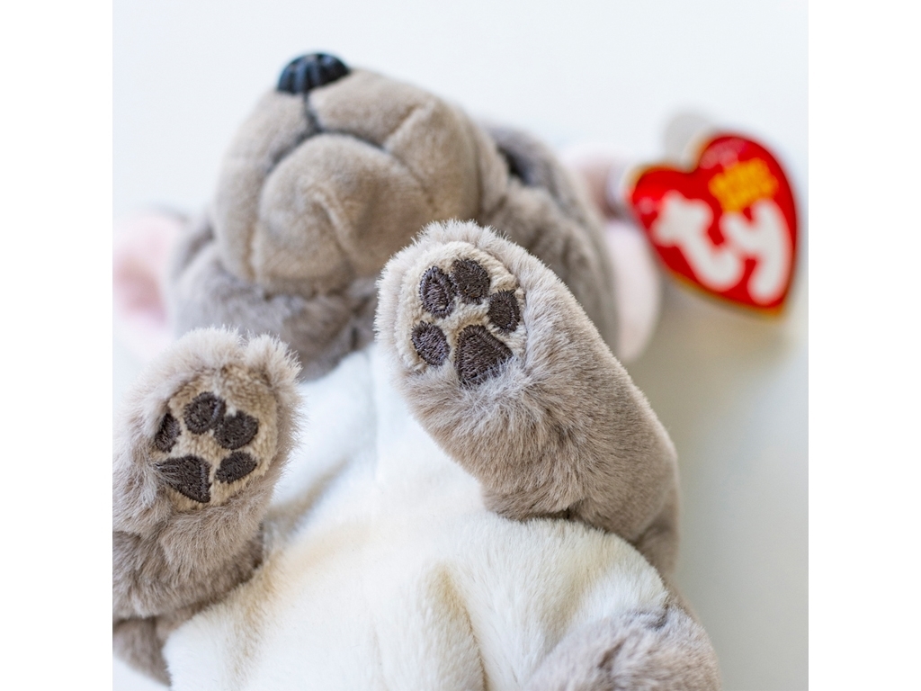 Мягкая игрушка BEANIE BELLIES Серый пес WILFRED. TY 40596