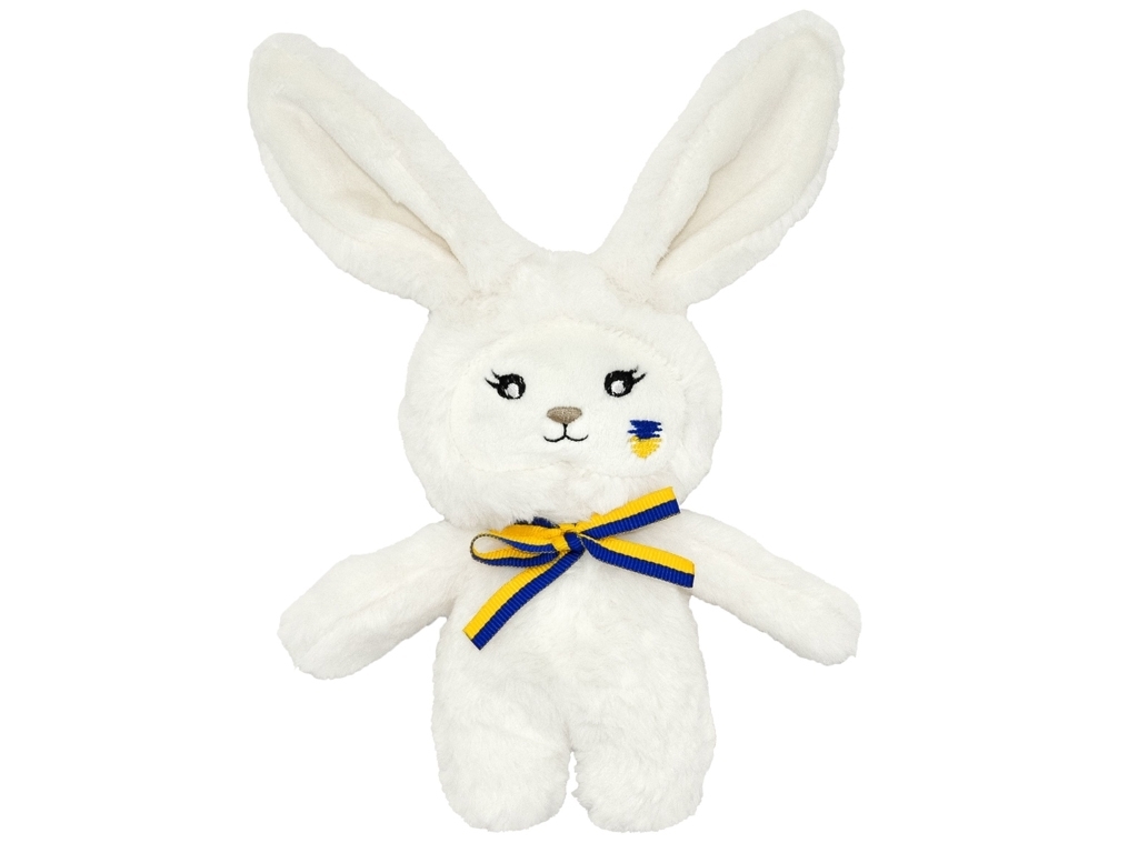 Мягкая игрушка Зайка-украинец, 14 см, декоративная лента, Tigres