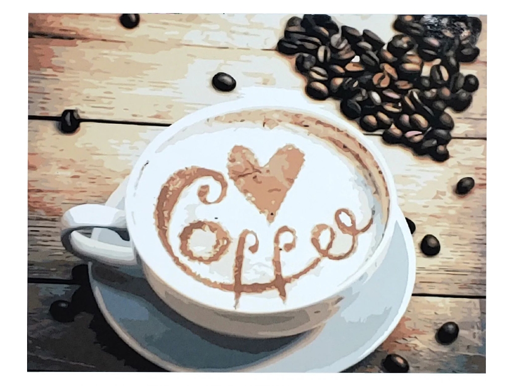 Набор для росписи по номерам Coffee 40х50 см, Strateg