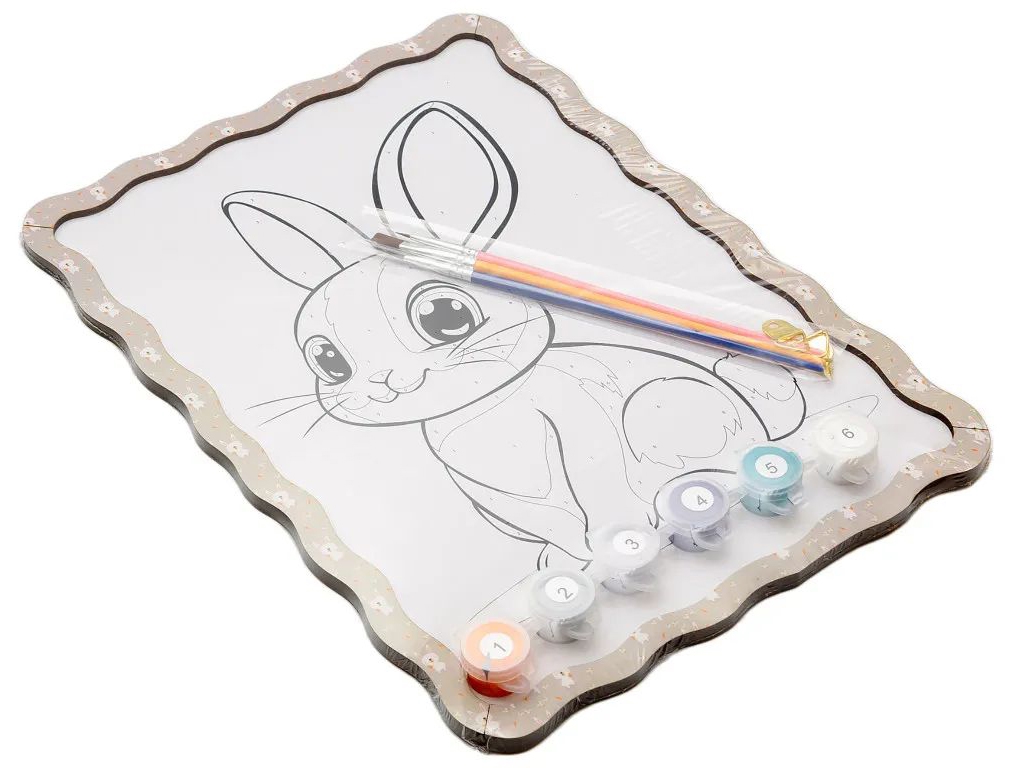 Набор для росписи по номерам Кролик А4
