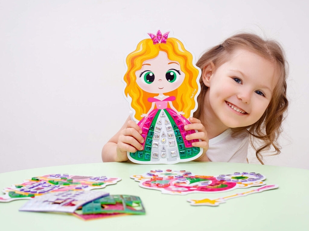 Набір для творчості, Блискуча мозаїка, Принцеса, Vladi Toys
