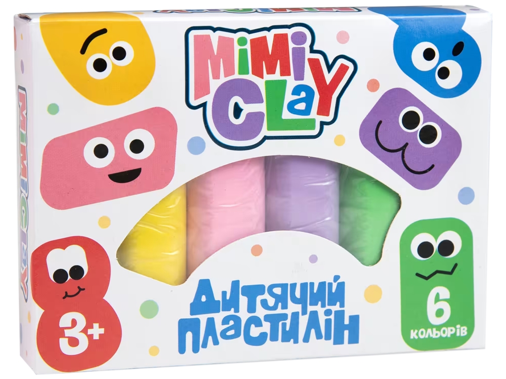 Набір для творчості Mimi clay 6 кольорів, Strateg