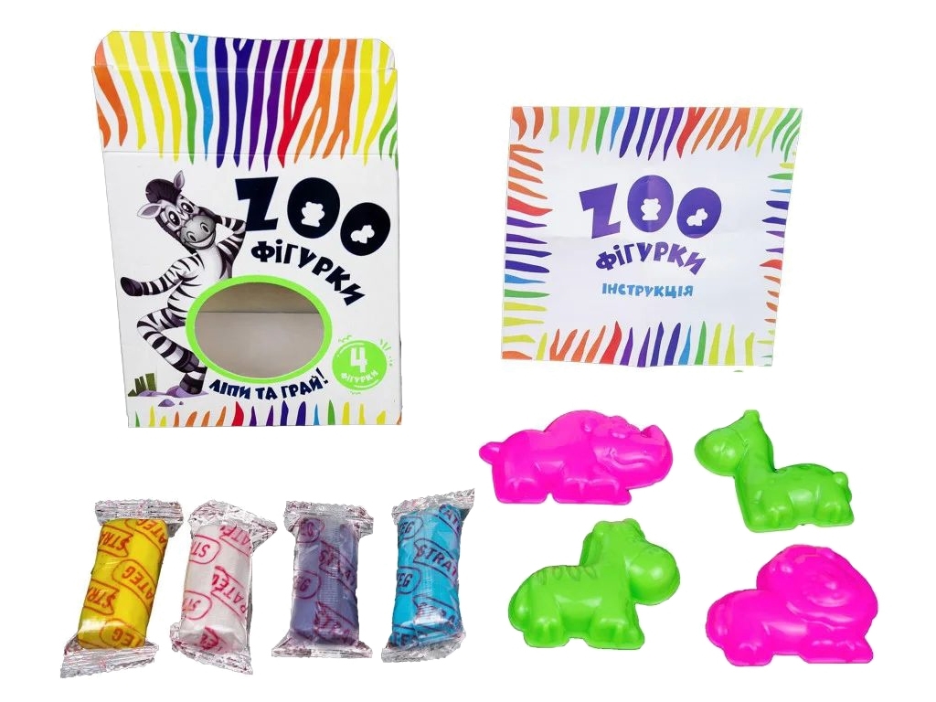 Набор для творчества Zoo фигуры, Strateg 32059