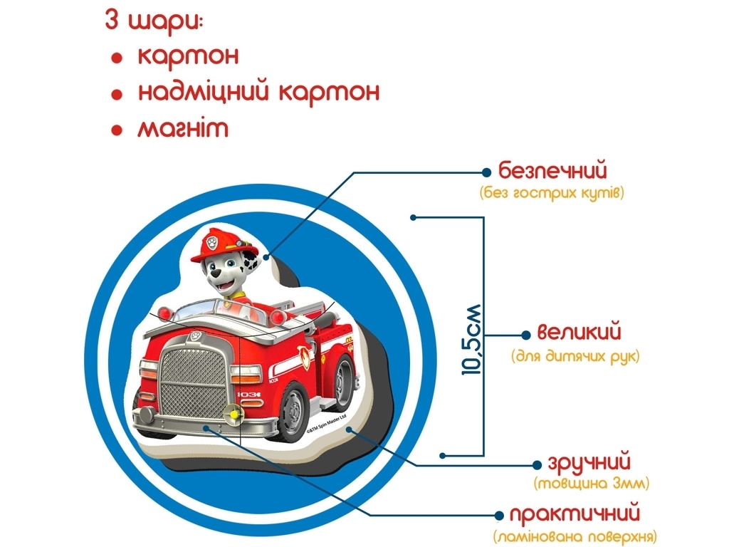 Набор магнитов Щенок патруль Командная работа. Magdum ML4034-32