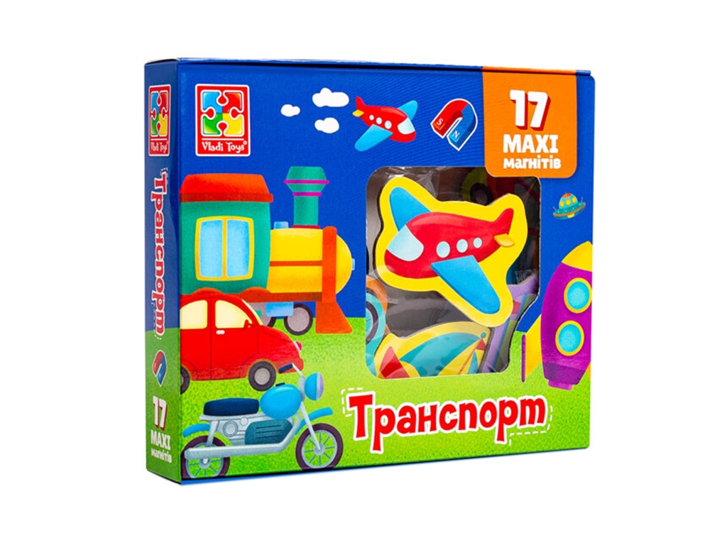 Набор магнитов Транспорт. Vladi Toys VT3106-26